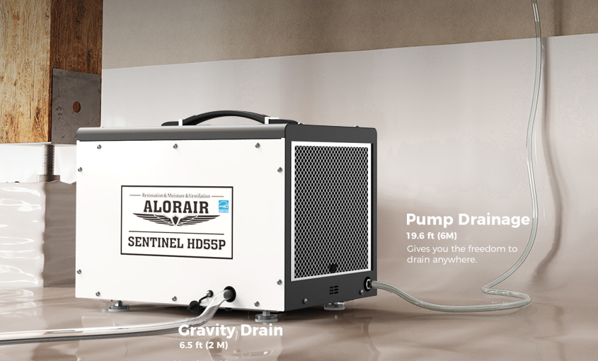 dehumidifier with pump drainage 